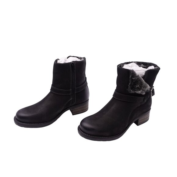 SOLD ❤️ Taos Combo Boots Sz 39 US 8-8.5 Black Leather - Picture 5 of 14